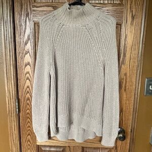 Heavy weight tan turtleneck sweater